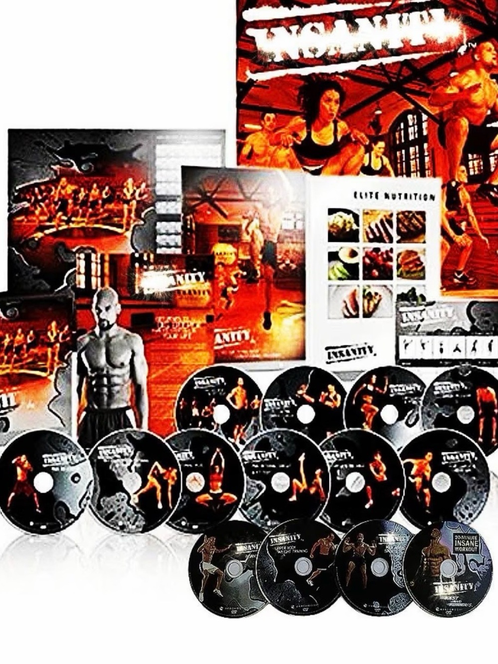 Workout DVD Set - Black and Orange